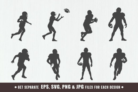 American Football SVG Graphics for Local Crafts Brands