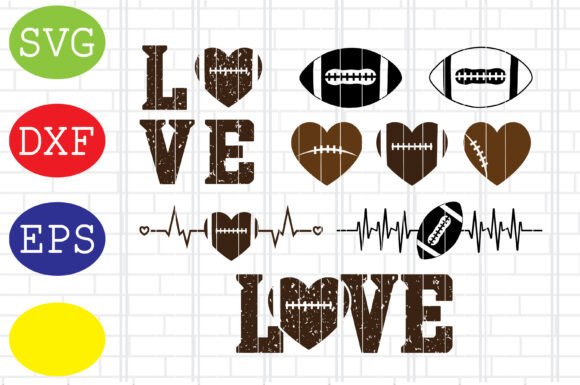 Football Bundle SVG Files: Graphics for Crafts & Content