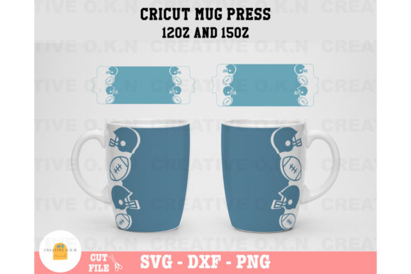 Football Cricut Mug Press SVG: Graphics for Crafts