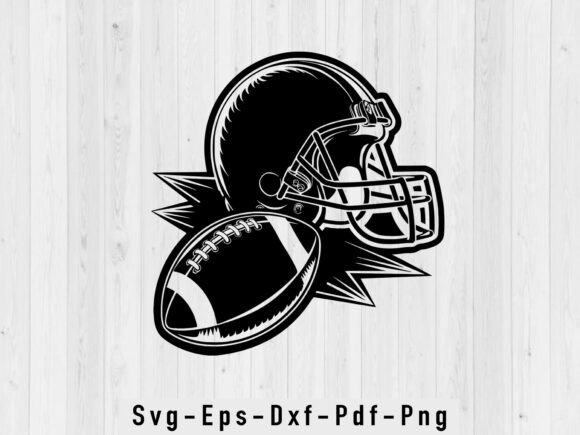 Football Helmet SVG: Graphics for Crafts & Branding