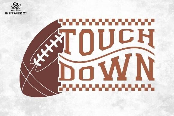 Football Touch Down SVG PNG for Crafts & Graphics