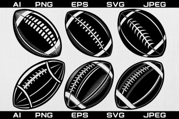 Super Bowl American Football Silhouette